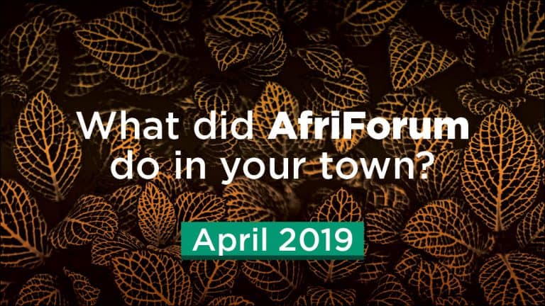 Afriforum- Success: April 2019