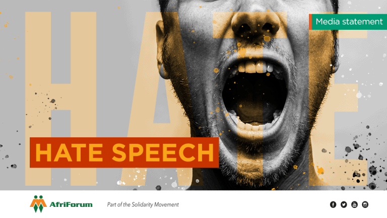 AfriForum to lay charges of hate speech and incitement against NMF
