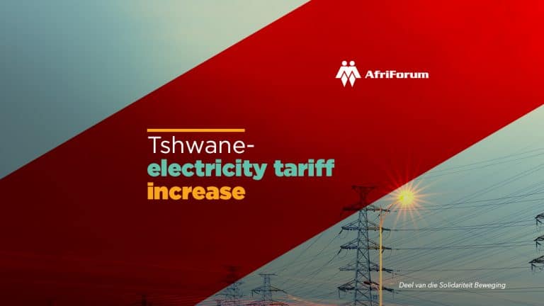 AfriForum gets cost order against Tshwane Metro over illegal tariff increases