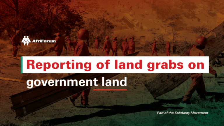 REPORTING OF LAND GRABS ON GOVERNMENT LAND