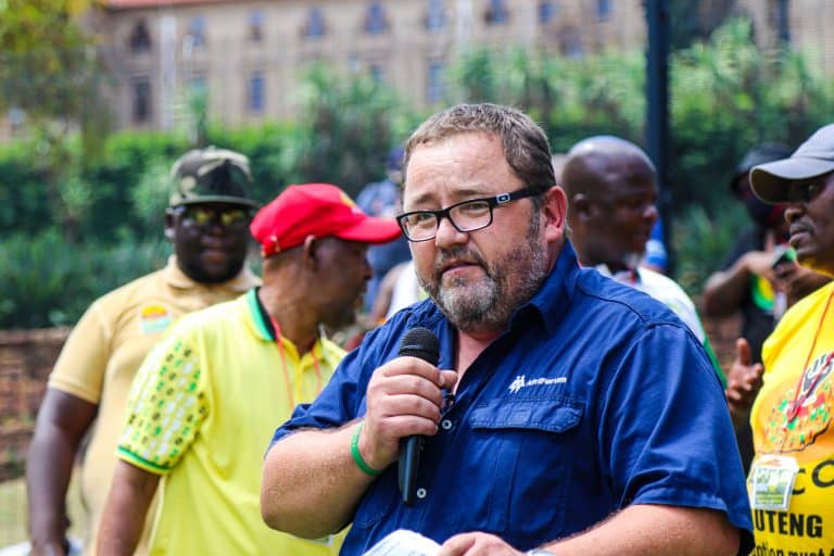 AfriForum delivers speech at SANCO’s protest against farm murders