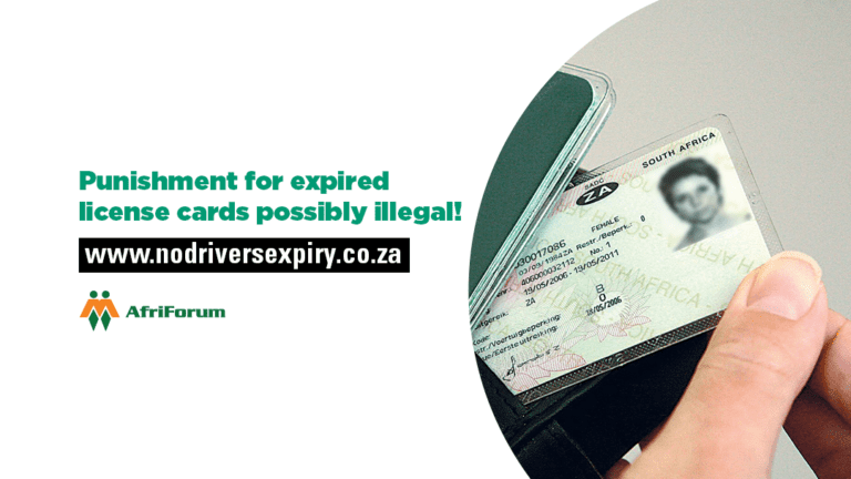 AfriForum continues with court case regarding renewal of driver’s licences