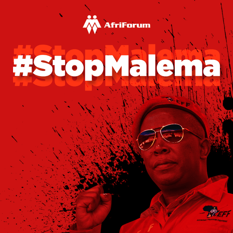 AfriForum reports Julius Malema to Human Rights Commission; calls on members to add pressure