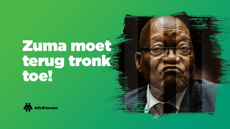 Zuma moet by die tronk aanmeld.