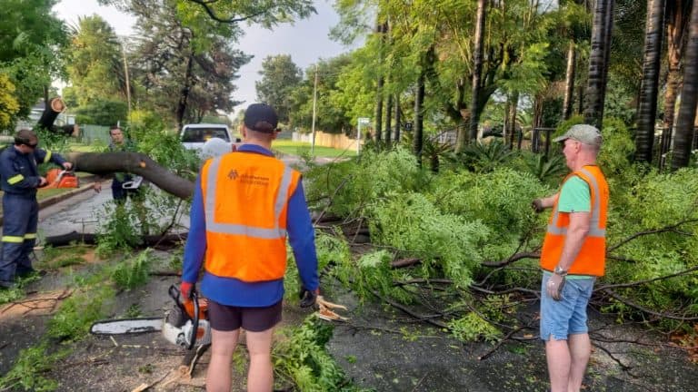 Benoni branch clears roads after severe rainstorms