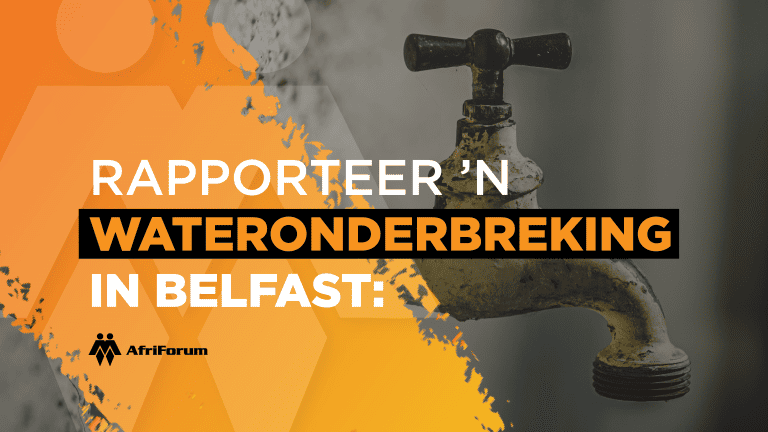 Rapporteer ’n wateronderbreking in Belfast