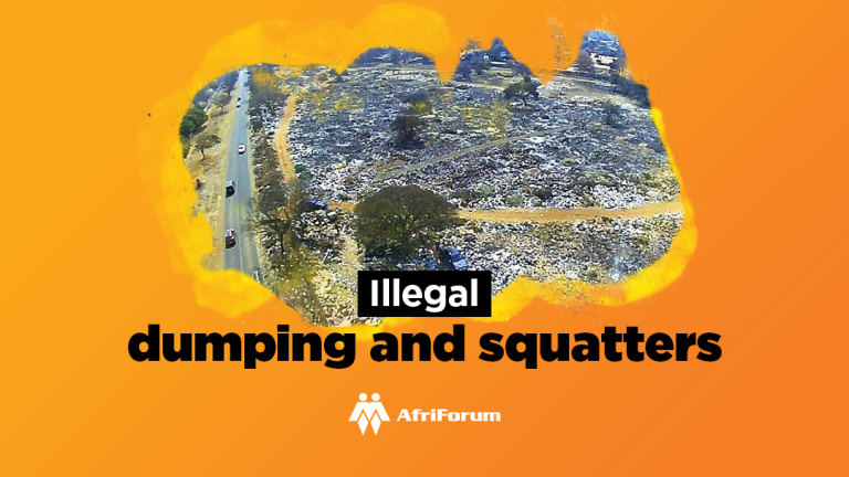 Illegal dumping and squatters