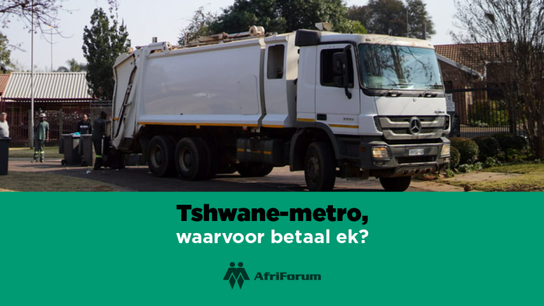 Tshwane-metro, waarvoor betaal ek?