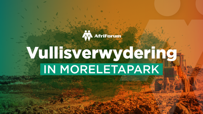 Vullisverwydering in Moreletapark