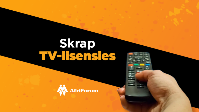 AfriForum dring aan op die wegdoen van TV-lisensies en die privatisering van die SABC in parlementêre voorlegging