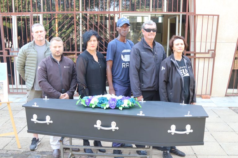 Parys branch holds “funeral” for service delivery