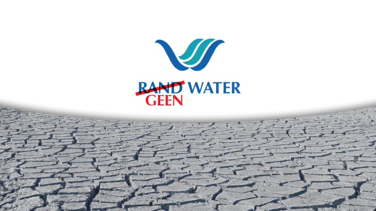 Rand Water beplan om jou water met 20% te sny.