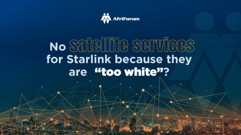 No satellite services for Starlink because they are “too white”?